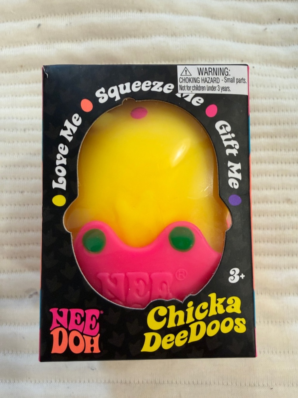 NeeDoh Chicka Dee Doos Chic  (Yellow and Pink) NEW NeeDoh!